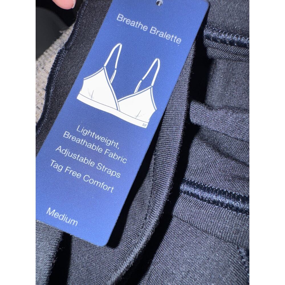 Brand New Gap Body Women's Size S Black Breathe Bralette Bra - Picture 7 of 7
